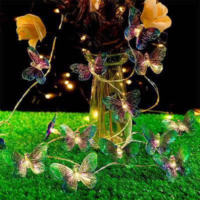 Meneon 20 LEDs 4 m Yellow Steady Butterfly Rice Lights(Pack of 1)