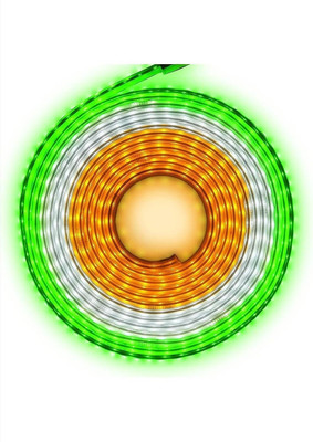 WunderVoX 1440 LEDs 12 m Orange, White, Green Steady Strip Rice Lights(Pack of 1)