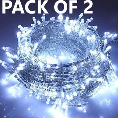 CityArt 44 LEDs 12 m White Steady Bulb Rice Lights(Pack of 2)