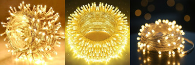 PKG 35 LEDs 10 m Multicolor Steady String Rice Lights(Pack of 3)