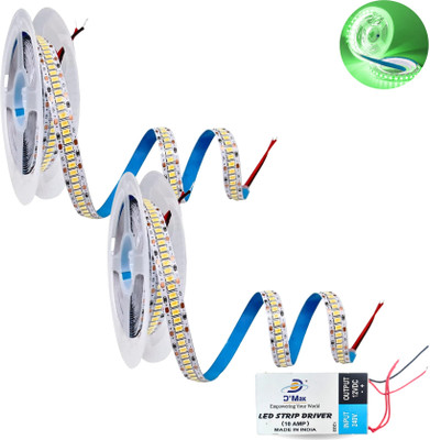 D'Mak 2 LEDs 5 m Green Flickering Strip Rice Lights(Pack of 2)