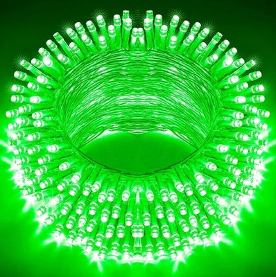 spark world 22 LEDs 6.5 m Green Steady Bulb Rice Lights(Pack of 1)