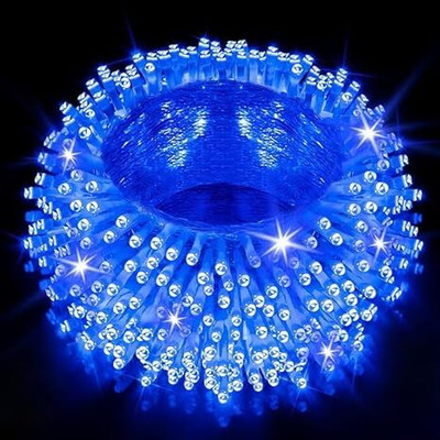 REPISH 56 LEDs 13 m Blue Steady String Rice Lights(Pack of 1)