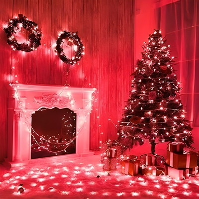 Kingdom 40 LEDs 9 m Red Steady String Rice Lights(Pack of 1)