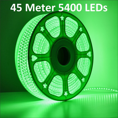 Trendx 5400 LEDs 45 m Green Steady Strip Rice Lights(Pack of 1)