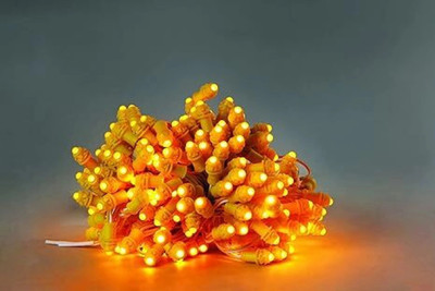 AP Source 50 LEDs 6 m Yellow Steady Bulb Rice Lights(Pack of 1)