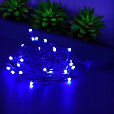 AgTrendz 38 LEDs 12 m Blue Steady Bulb Rice Lights(Pack of 2)