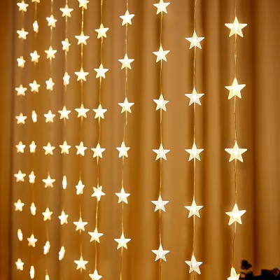 FIZZYTECH 100 LEDs 3.5 m Yellow Flickering Star Rice Lights(Pack of 1)