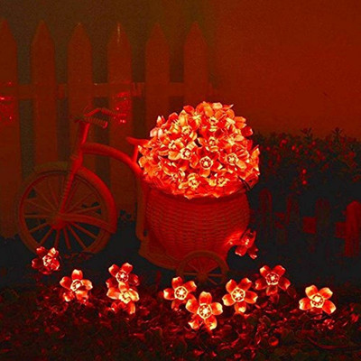 NISCO 36 LEDs 7.98 m Red Steady Flower Rice Lights(Pack of 1)