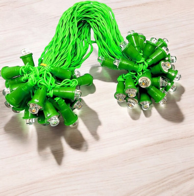 Shiv Shankar Sells 50 LEDs 10 m Green Steady Bulb Rice Lights(Pack of 1)