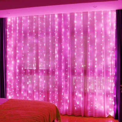 SEER 42 LEDs 12 m Pink Steady String Rice Lights(Pack of 1)