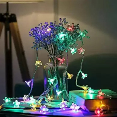 Umaa 600 LEDs 4 m Multicolor Steady Flower Rice Lights(Pack of 2)