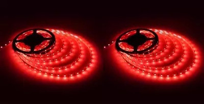 Pixofeet 60 LEDs 4.5 m Red Steady Strip Rice Lights(Pack of 2)