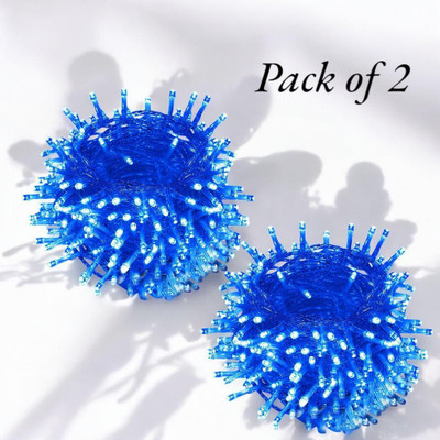 ZESTRUM 40 LEDs 11 m Blue Steady String Rice Lights(Pack of 2)