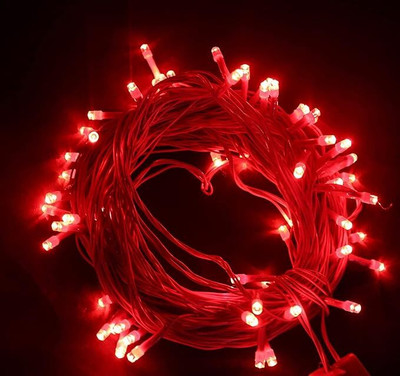 REPISH 94 LEDs 22 m Red Steady String Rice Lights(Pack of 1)