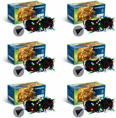 Crompton 48 LEDs 10 m Multicolor Color Changing String Rice Lights(Pack of 6)