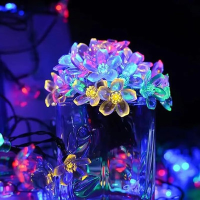 DECRETIVE 14 LEDs 3 m Multicolor Steady Flower Rice Lights(Pack of 1)