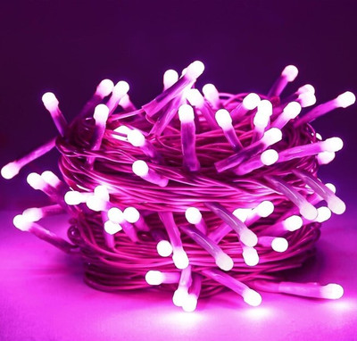 Opb 40 LEDs 11 m Pink Steady String Rice Lights(Pack of 2)