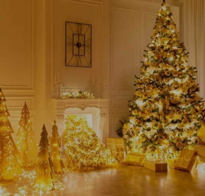 CANDLE 40 LEDs 11 m Gold Steady String Rice Lights(Pack of 1)