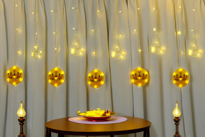Zizatrendz 96 LEDs 3 m Yellow Flickering Diya Rice Lights(Pack of 1)