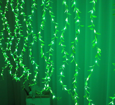TAYLORED HOME 300 LEDs 3.5 m Yellow Flickering Leaf Rice Lights(Pack of 1)