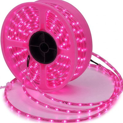 Moonlight 120 LEDs 50 m Pink Steady Strip Rice Lights(Pack of 1)