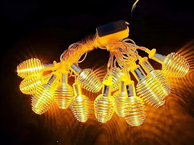 MITTRA 14 LEDs 3 m Yellow Steady Bell Rice Lights(Pack of 1)