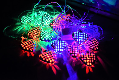 Home Delight 16 LEDs 3.18 m Multicolor Color Changing Heart Rice Lights(Pack of 1)