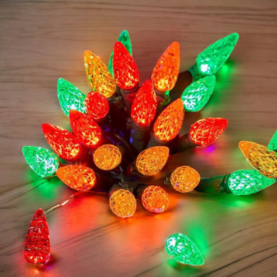 HASRU 35 LEDs 3.99 m Multicolor Steady Bulb Rice Lights(Pack of 1)