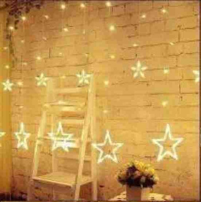 Riseup 138 LEDs 139 m Yellow Flickering, Steady Star Rice Lights(Pack of 1)