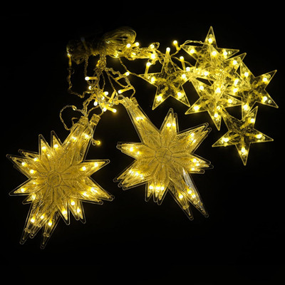 Lexton 138 LEDs 3.5 m Yellow Steady Star Rice Lights(Pack of 1)