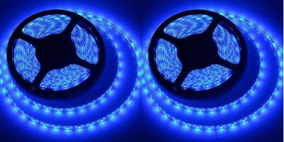 spark world 300 LEDs 4.95 m Blue Steady Strip Rice Lights(Pack of 2)