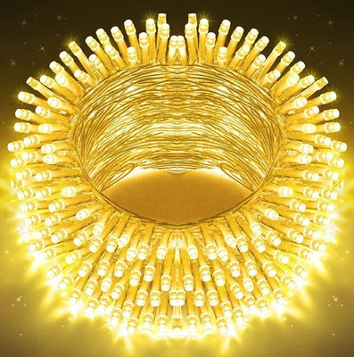 MPROW 40 LEDs 11 m Yellow Steady Bulb Rice Lights(Pack of 1)