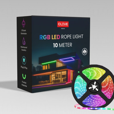 Clive India 700 LEDs 10 m Multicolor Steady Strip Rice Lights(Pack of 1)