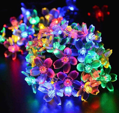 METBRIGHT 16 LEDs 2 m Multicolor Steady Flower Rice Lights(Pack of 1)
