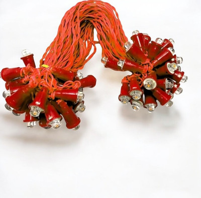 Shiv Shankar Sells 50 LEDs 10 m Orange Steady Bulb Rice Lights(Pack of 1)