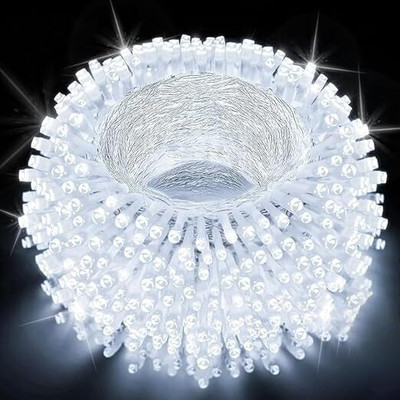 CARSTEN 300 LEDs 60 m White Steady String Rice Lights(Pack of 1)
