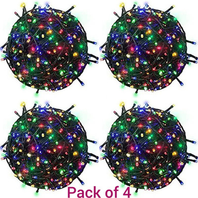 AP Source 40 LEDs 12 m Multicolor Color Changing Ball Rice Lights(Pack of 4)
