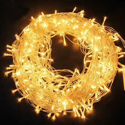 REIRSON 400 LEDs 10 m Yellow Steady String Rice Lights(Pack of 1)