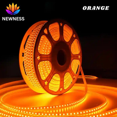 Newness 2150 LEDs 30 m Orange Steady Strip Rice Lights(Pack of 1)