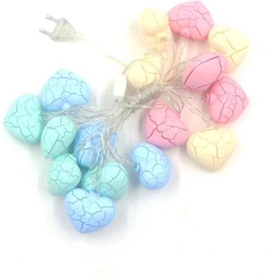 PRAKAASHYA 14 LEDs 4 m Multicolor Steady Heart Rice Lights(Pack of 1)