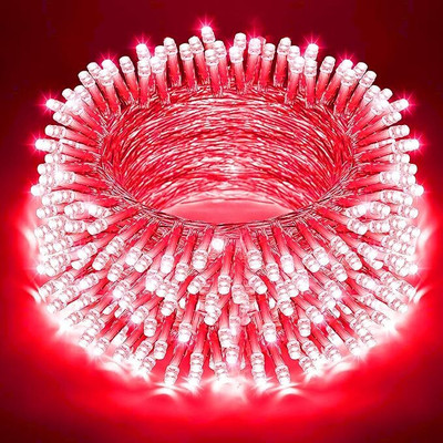 TECHGEAR 56 LEDs 13 m Red Flickering Bulb Rice Lights(Pack of 1)