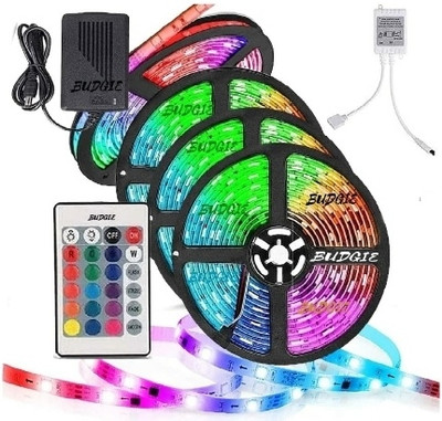 SANNO WORLD 200 LEDs 3 m Multicolor Color Changing Strip Rice Lights(Pack of 1)