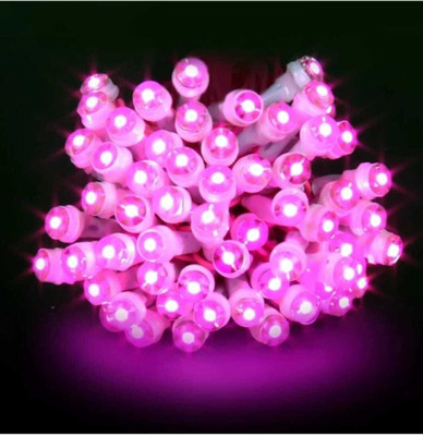 Shiv Shankar Sells 50 LEDs 11 m Pink Steady String Rice Lights(Pack of 1)