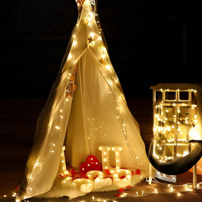 Lumicub 36 LEDs 15.1 m Yellow Flickering String Rice Lights(Pack of 1)