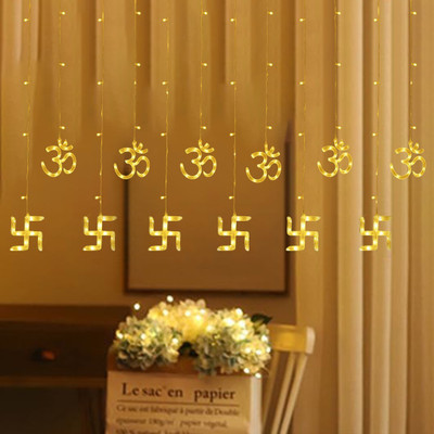 FIZZYTECH 118 LEDs 3.5 m Yellow Flickering Om Rice Lights(Pack of 1)