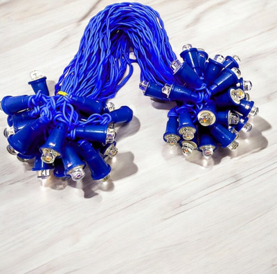 Shiv Shankar Sells 50 LEDs 10 m Blue Steady Bulb Rice Lights(Pack of 1)