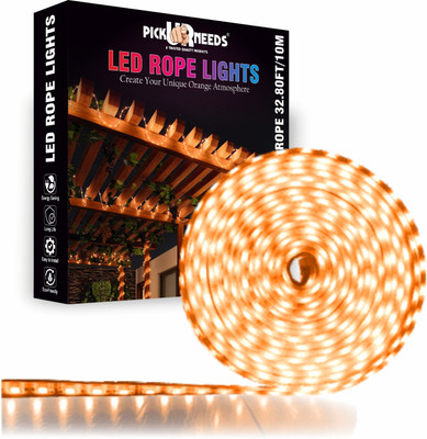 Make Ur Wish 1200 LEDs 10 m Orange Steady Strip Rice Lights(Pack of 1)