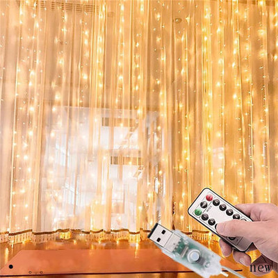 WBD 300 LEDs 3 m Yellow Flickering String Rice Lights(Pack of 1)