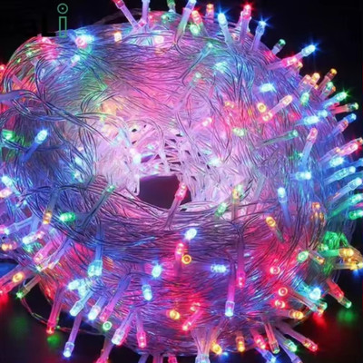 TechPride 40 LEDs 10 m Multicolor Flickering, Steady, Color Changing String Rice Lights(Pack of 1)